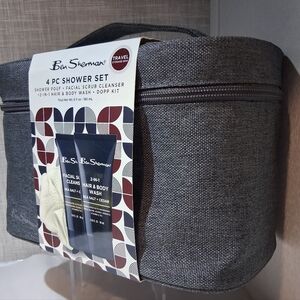 Ben Sherman Men's 4 pc Shower Set SEA SALT & CEDAR BRAND-NEW sealed w/tags